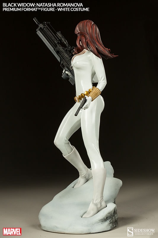 Marvel Black Widow - White Costume Edition Premium Format™ Figure  Exclusive Edition (Prototype Shown) View 7