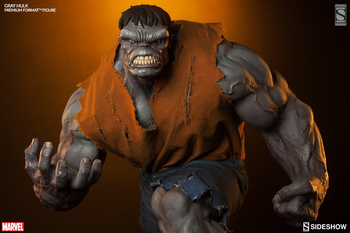 Marvel Gray Hulk Premium Format™ Figure  Exclusive Edition View 1