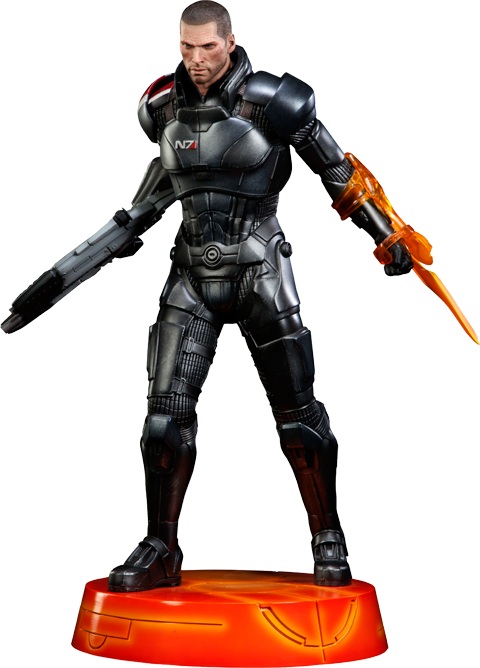 Mass Effect Trilogy Reaper War Challenge Coin 2 N7 Shepard Figure