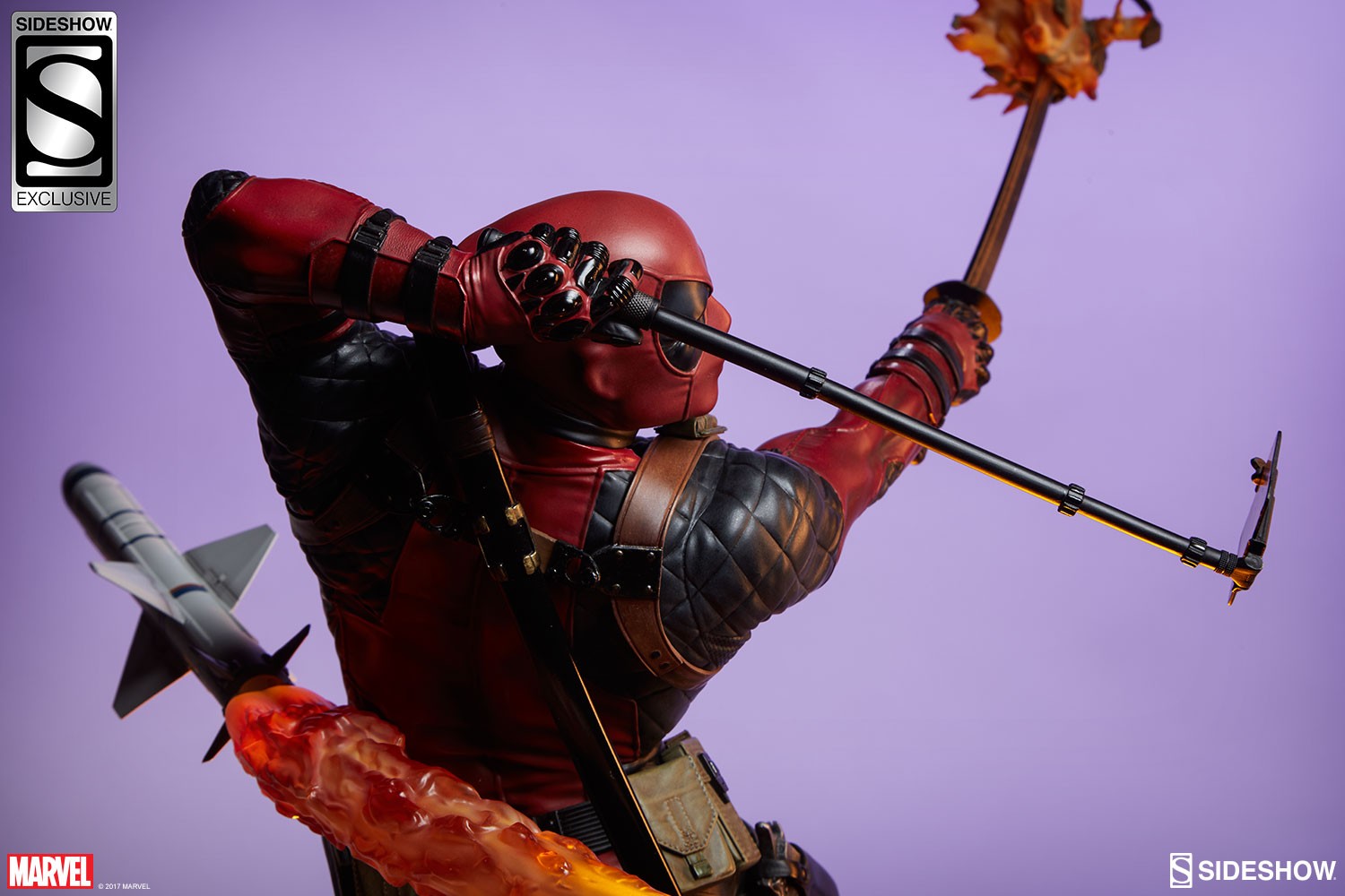 Marvel Deadpool Heat-Seeker Premium Format™ Figure  Exclusive Edition (Prototype Shown) View 2