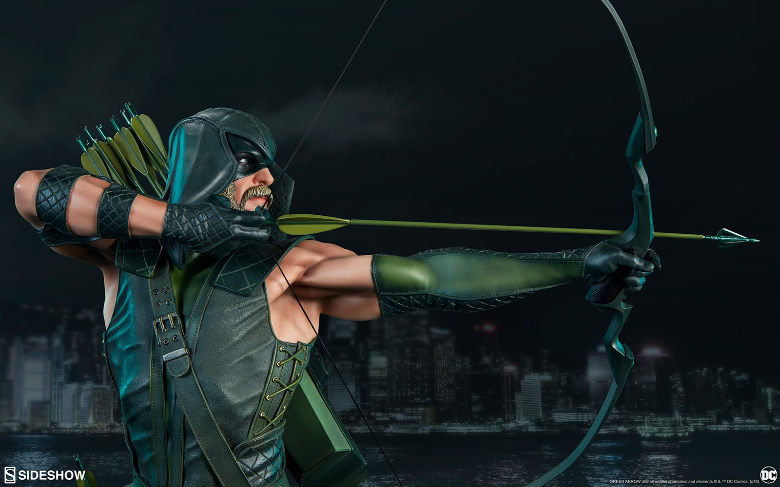 Green top arrow bow