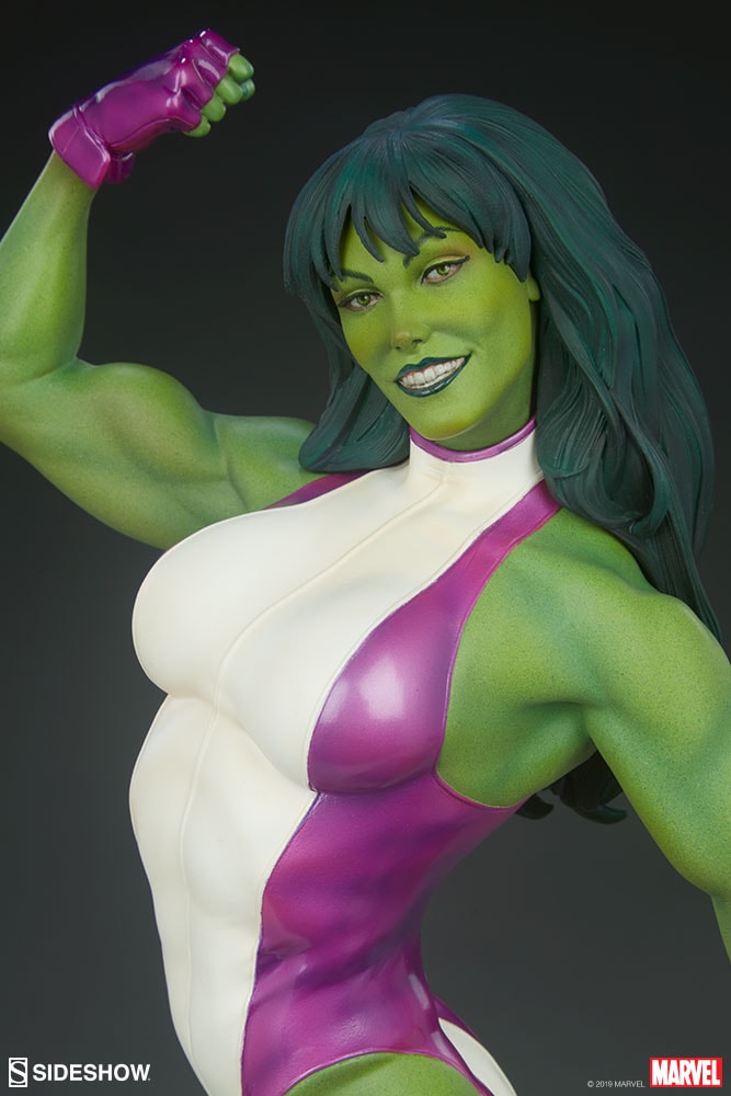 サイドショウ サヴェージ シーハルク SIDE SHOW Marvel Women of Marvel: Savage She-Hulk Polystone Statue by