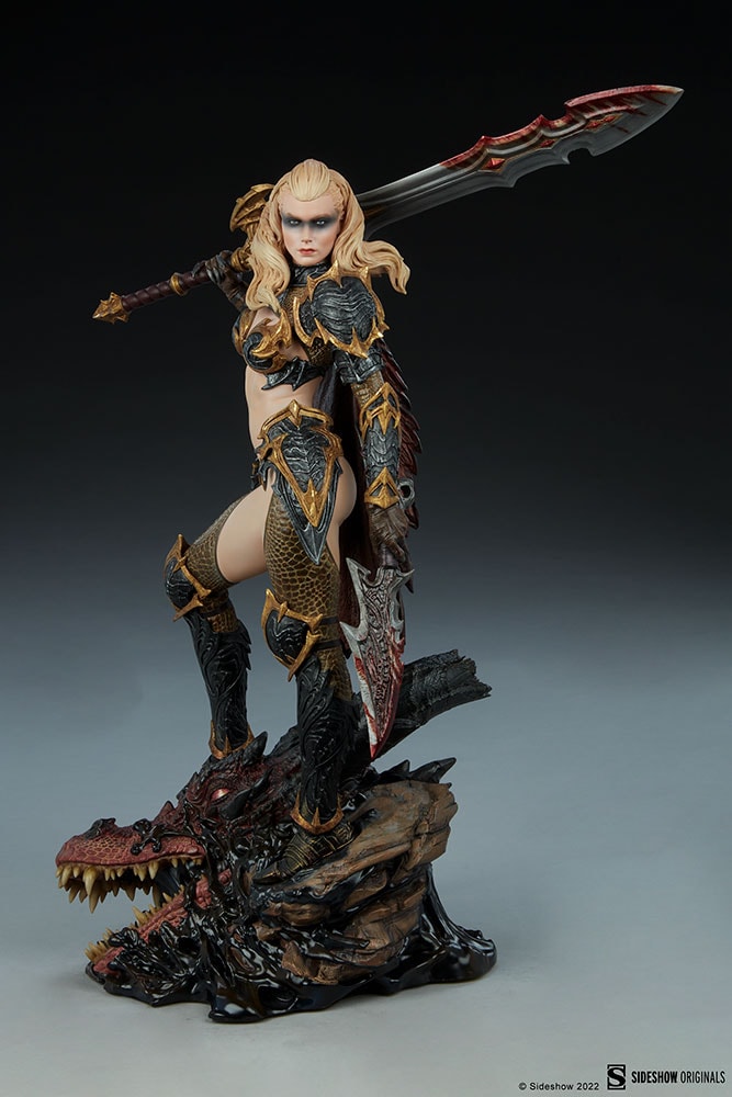 Sideshow Originals Dragon Slayer: Warrior Forged in Flame Statues  Collector Edition View 8