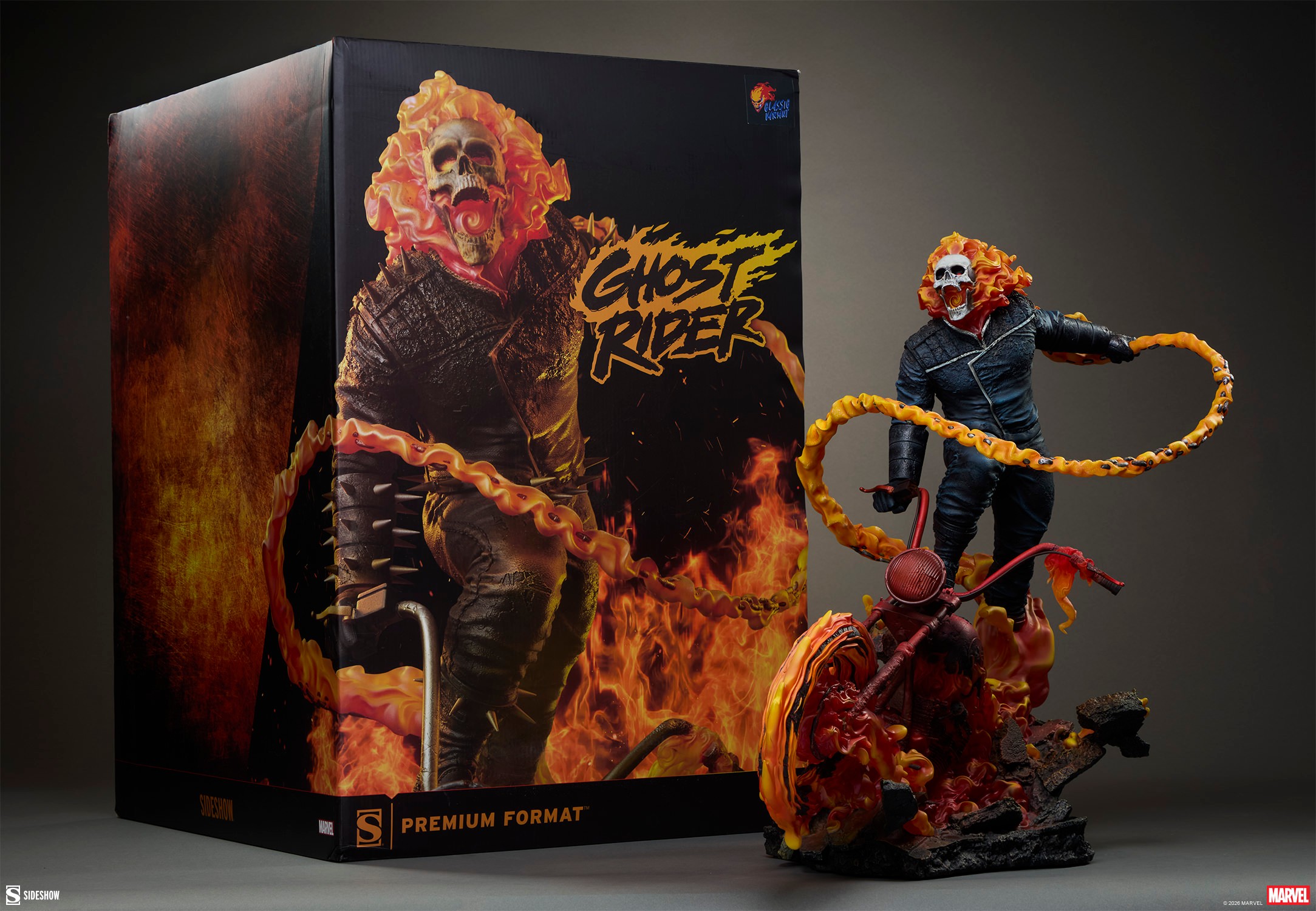 Marvel Ghost Rider (Classic Variant) Premium Format™ Figure  (Prototype Shown) View 8