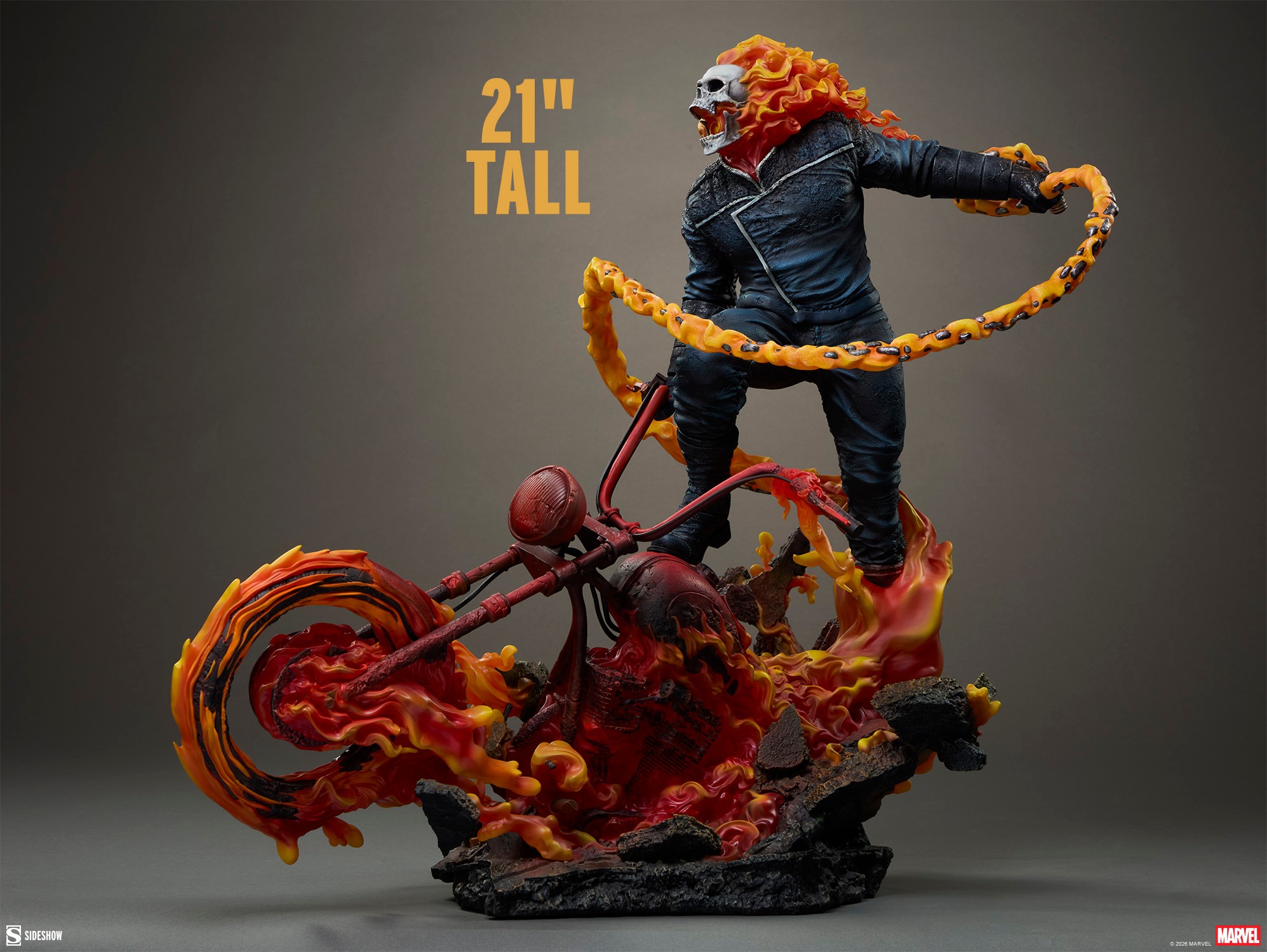 Marvel Ghost Rider (Classic Variant) Premium Format™ Figure  (Prototype Shown) View 9