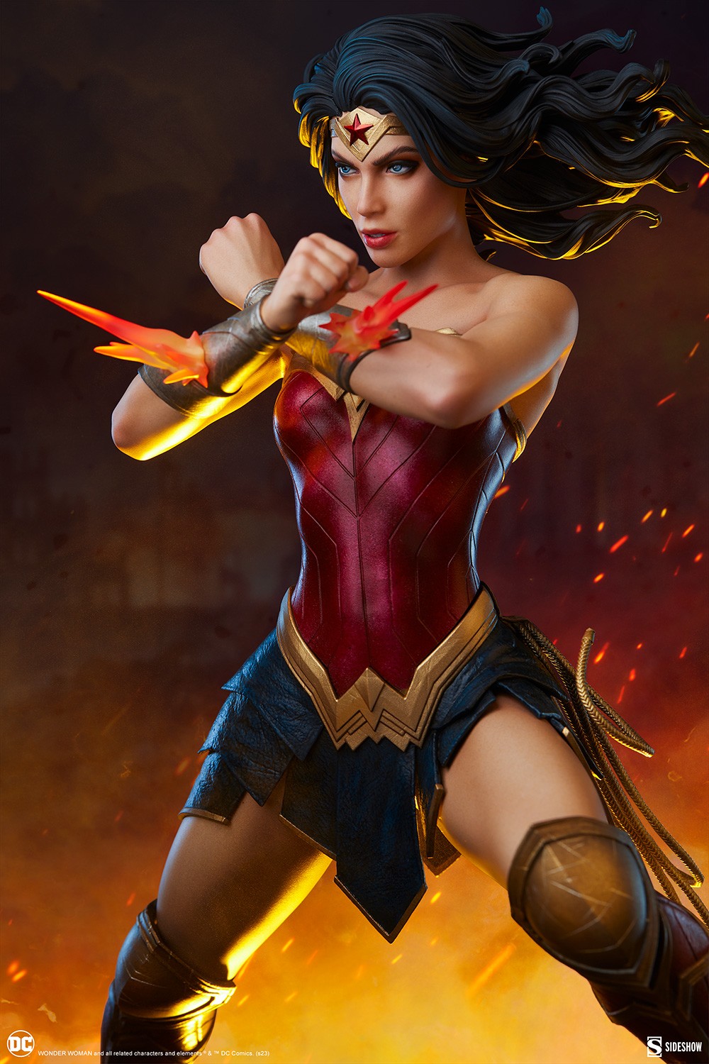 Wonder Woman: Saving the Day Premium Format Figure by Sideshow Collectibles  | Sideshow Collectibles