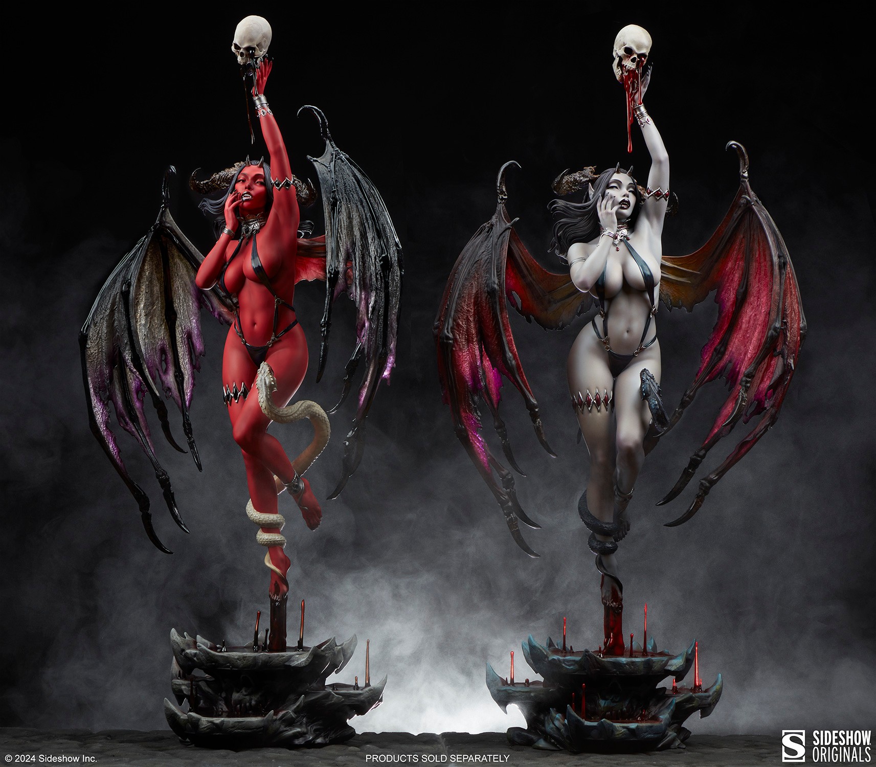 Sideshow Originals Succubus (Red Hot Variant) Premium Format™ Figure  Exclusive Edition (Prototype Shown) View 5