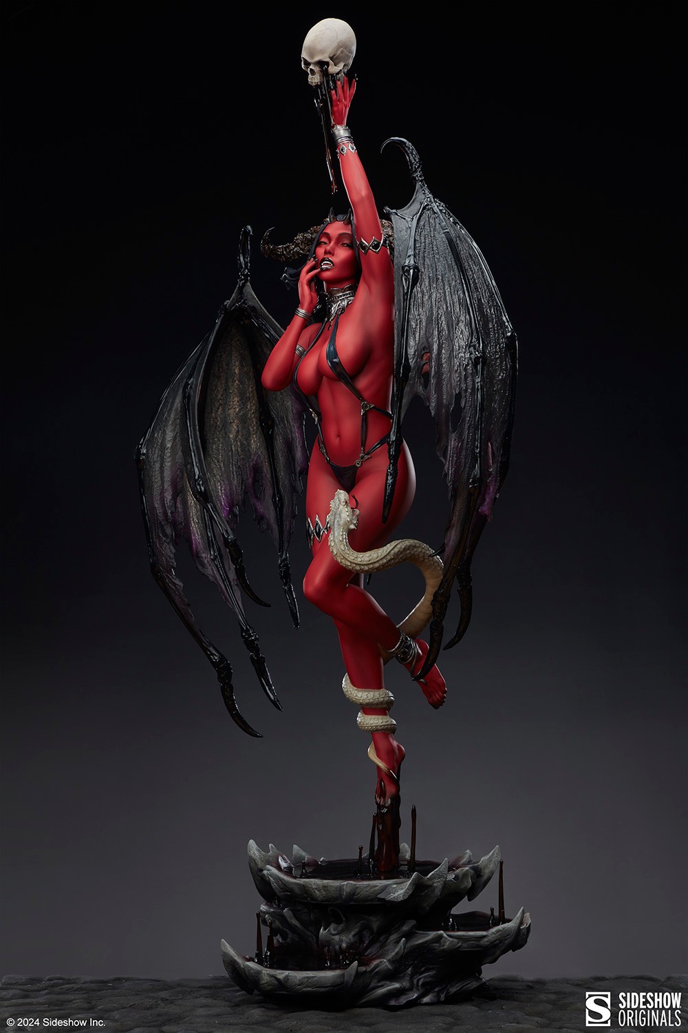 Sideshow Originals Succubus (Red Hot Variant) Premium Format™ Figure  Exclusive Edition (Prototype Shown) View 7