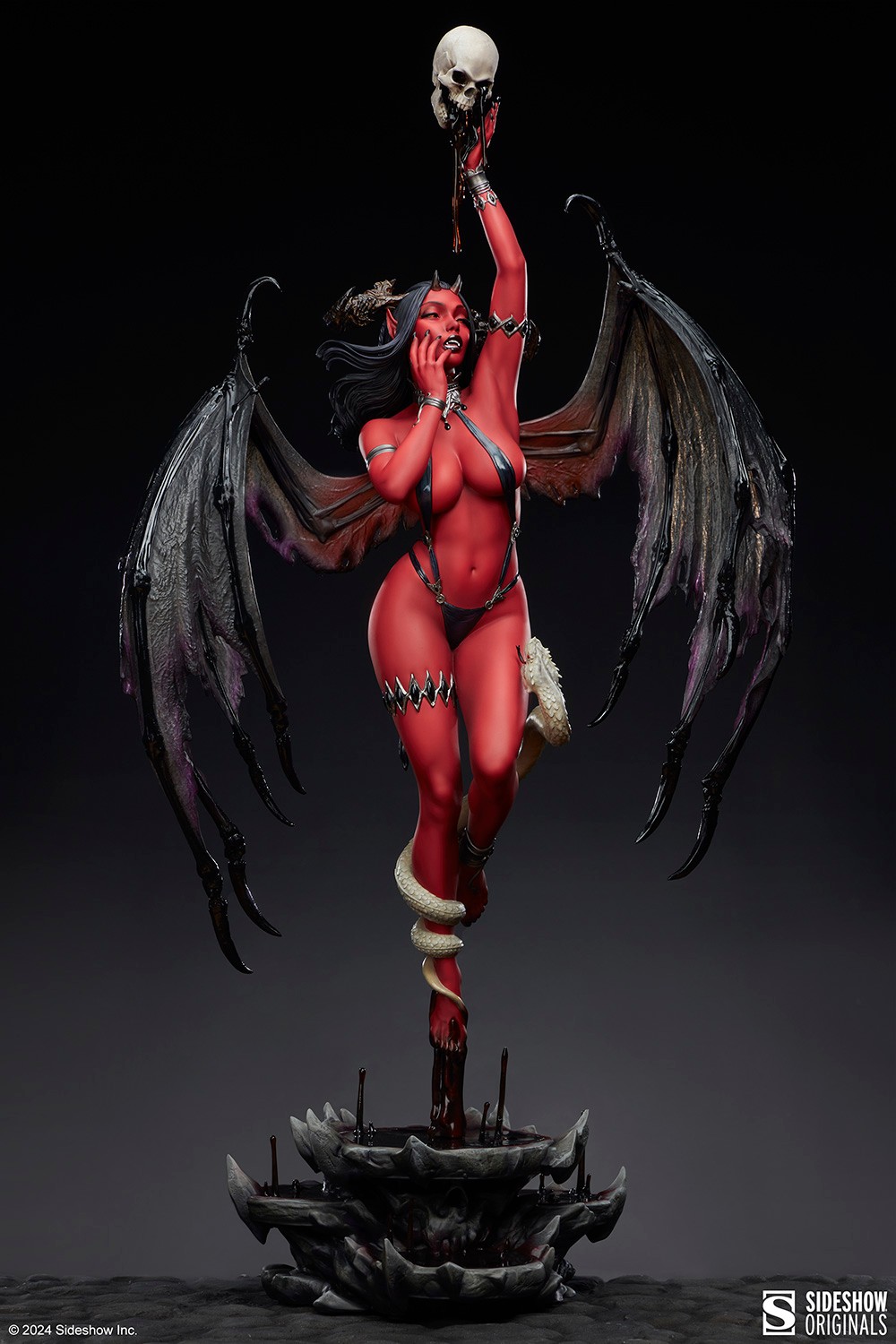 Sideshow Originals Succubus (Red Hot Variant) Premium Format™ Figure  Exclusive Edition (Prototype Shown) View 10