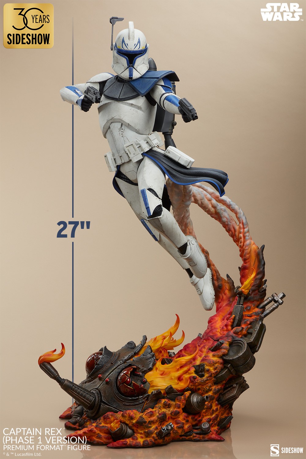 Star Wars Captain Rex™ (Phase 1 Version) Premium Format™ Figure  Exclusive Edition (Prototype Shown) View 6