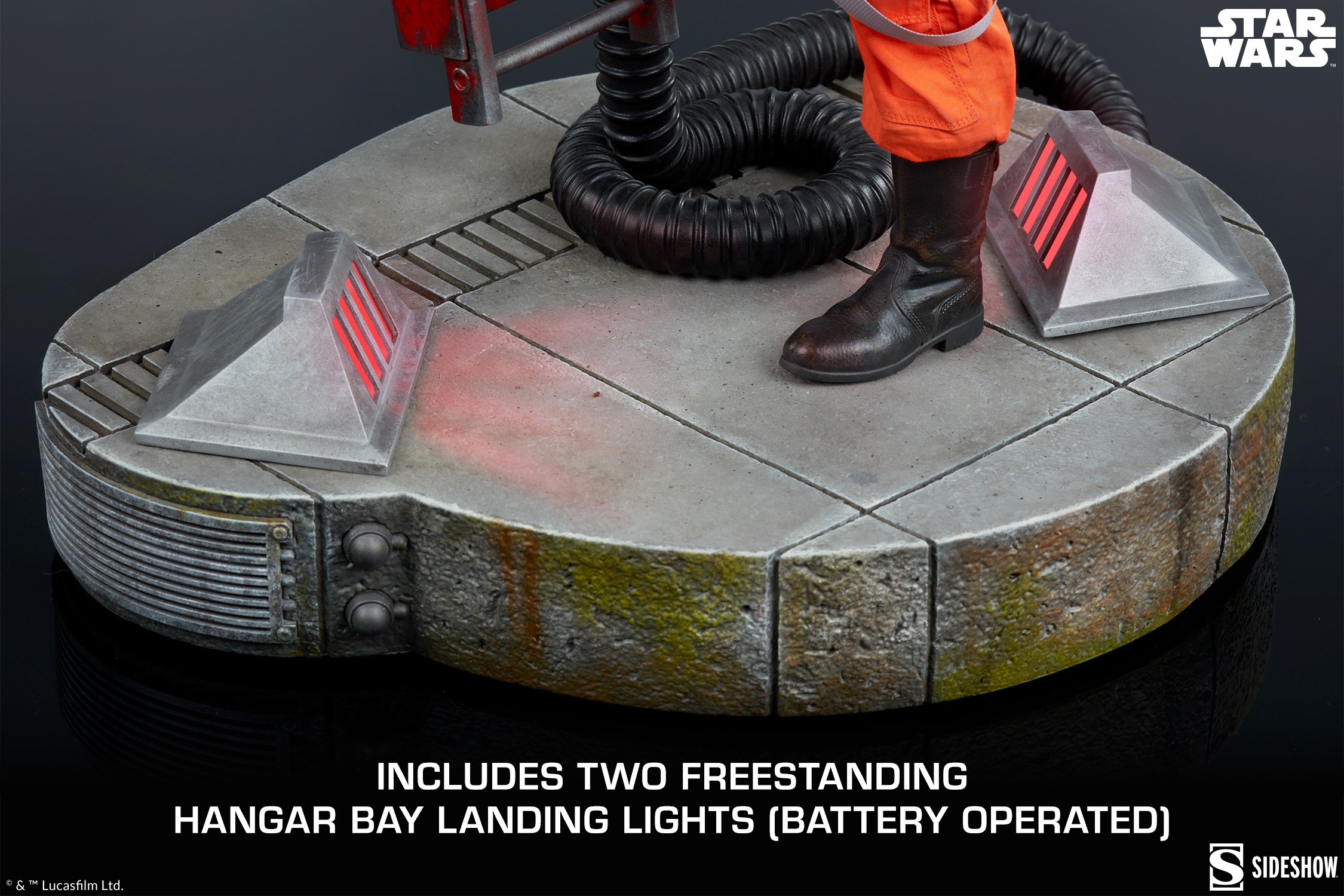 Star Wars Luke Skywalker™ & X-Wing: Red Five, Standing By Premium Format™ Figure  (Prototype Shown) View 15