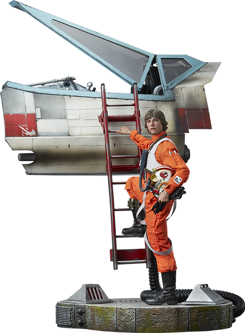 Star Wars Luke Skywalker™ & X-Wing: Red Five, Standing By Premium Format™ Figure  (Prototype Shown) View 20