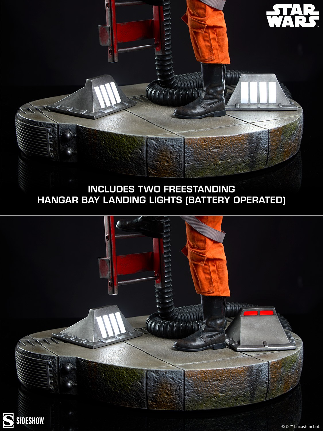 Star Wars Luke Skywalker™ & X-Wing: Red Five, Standing By Premium Format™ Figure  (Prototype Shown) View 12