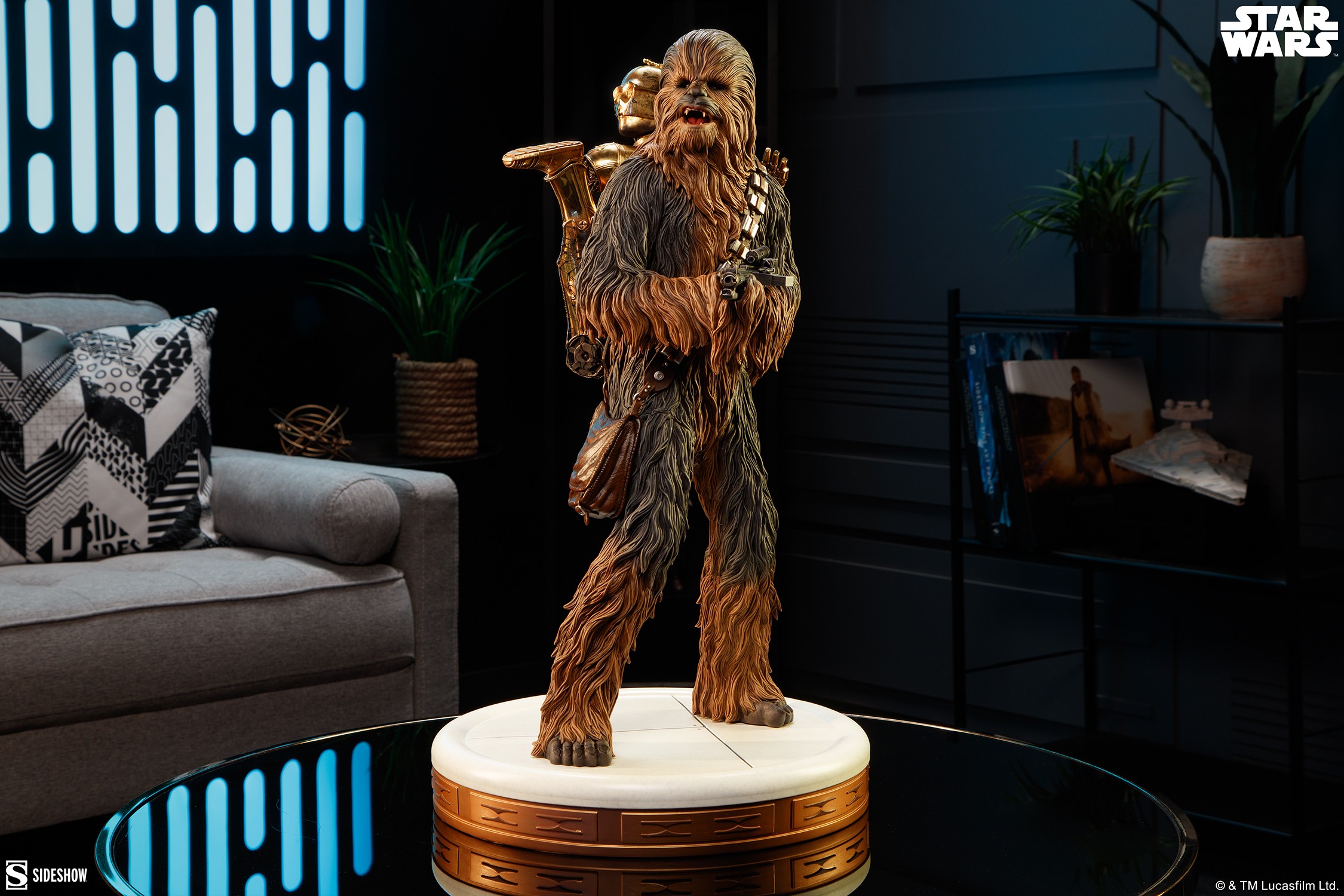 Star Wars Chewbacca™ and C-3PO™ Premium Format™ Figure  (Prototype Shown) View 1