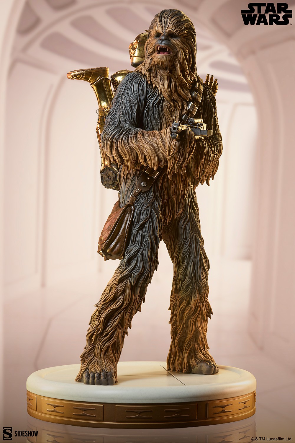 Star Wars Chewbacca™ and C-3PO™ Premium Format™ Figure  (Prototype Shown) View 5