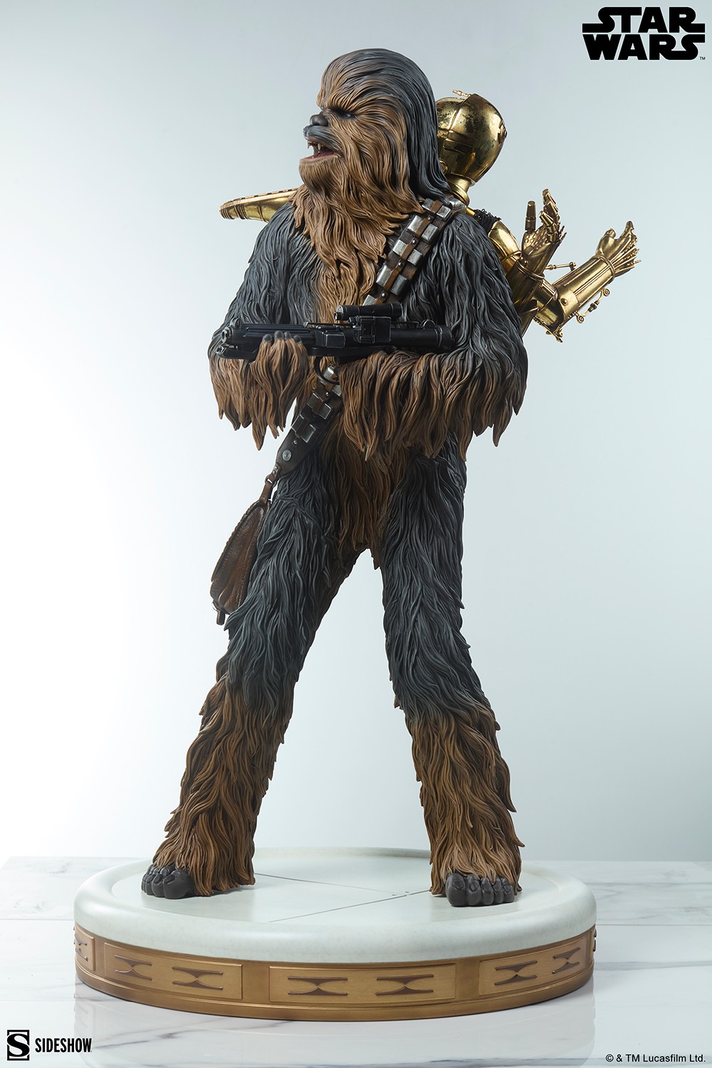 Star Wars Chewbacca™ and C-3PO™ Premium Format™ Figure  (Prototype Shown) View 8