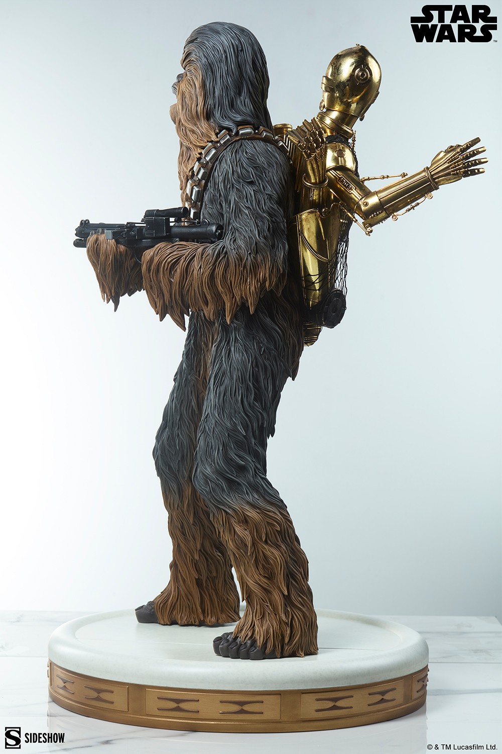 Star Wars Chewbacca™ and C-3PO™ Premium Format™ Figure  (Prototype Shown) View 9