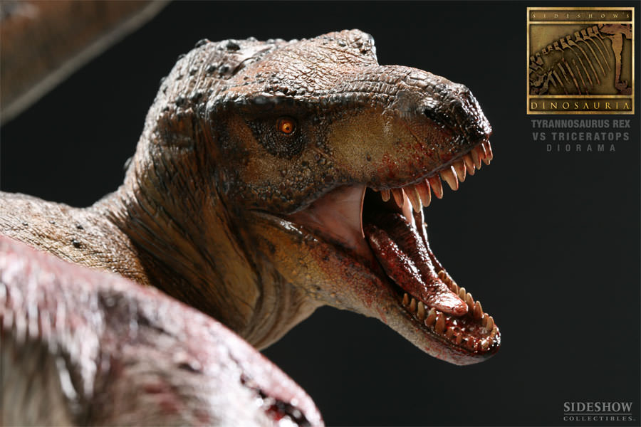Dinosauria Tyrannosaurus Rex VS Triceratops Diorama Polystone Diorama  Collector Edition View 6