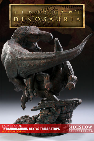 Dinosauria Tyrannosaurus Rex VS Triceratops Diorama Polystone Diorama  View 5