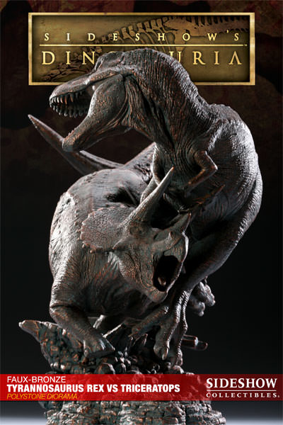 Dinosauria Tyrannosaurus Rex VS Triceratops Diorama Polystone Diorama  View 10