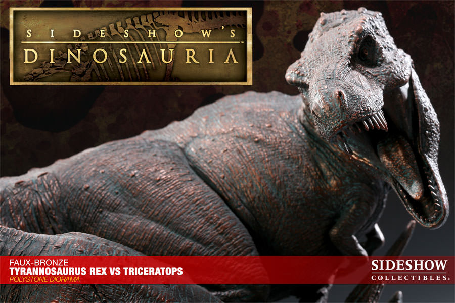 Dinosauria Tyrannosaurus Rex VS Triceratops Diorama Polystone Diorama  View 13