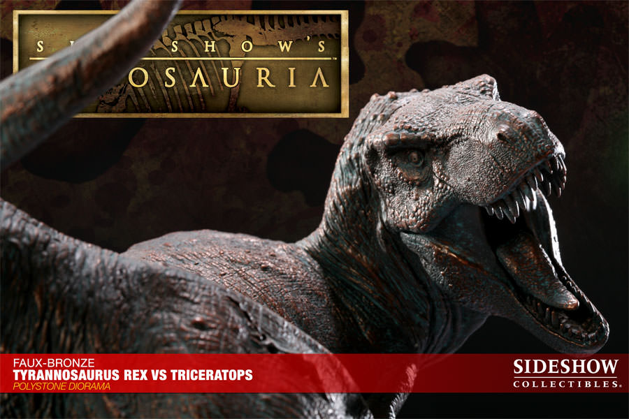 Dinosauria Tyrannosaurus Rex VS Triceratops Diorama Polystone Diorama  View 14