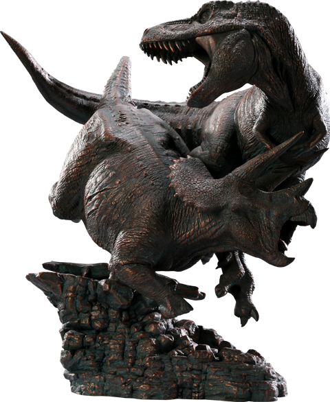 Dinosauria Tyrannosaurus Rex VS Triceratops Diorama Polystone Diorama  View 22