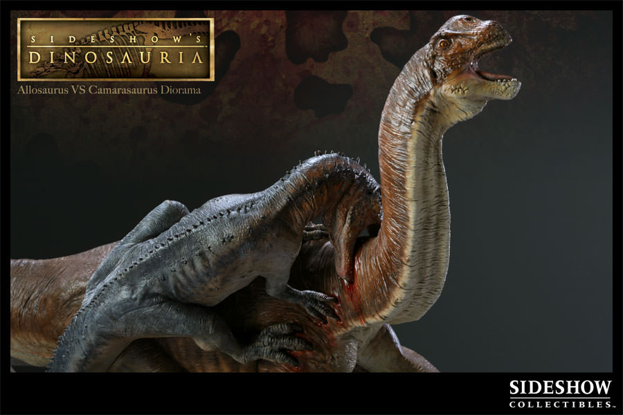 Dinosauria Allosaurus VS Camarasaurus Polystone Diorama  Collector Edition View 8