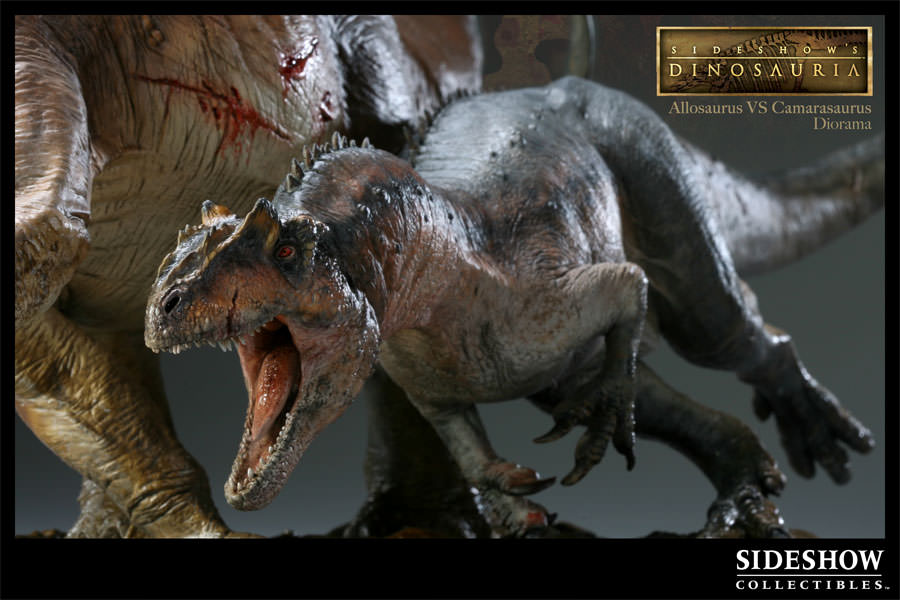 Dinosauria Allosaurus VS Camarasaurus Polystone Diorama  Collector Edition View 10