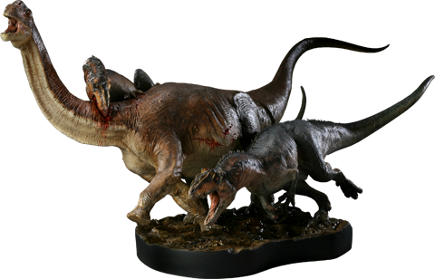 Dinosauria Allosaurus VS Camarasaurus Polystone Diorama  View 14