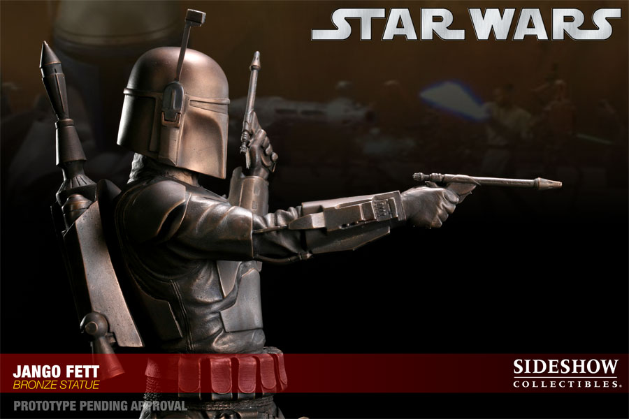 Star Wars Jango Fett Bronze Statue  View 3