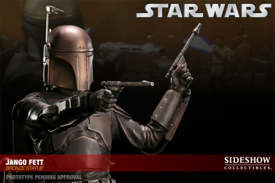 Star Wars Jango Fett Bronze Statue  View 5