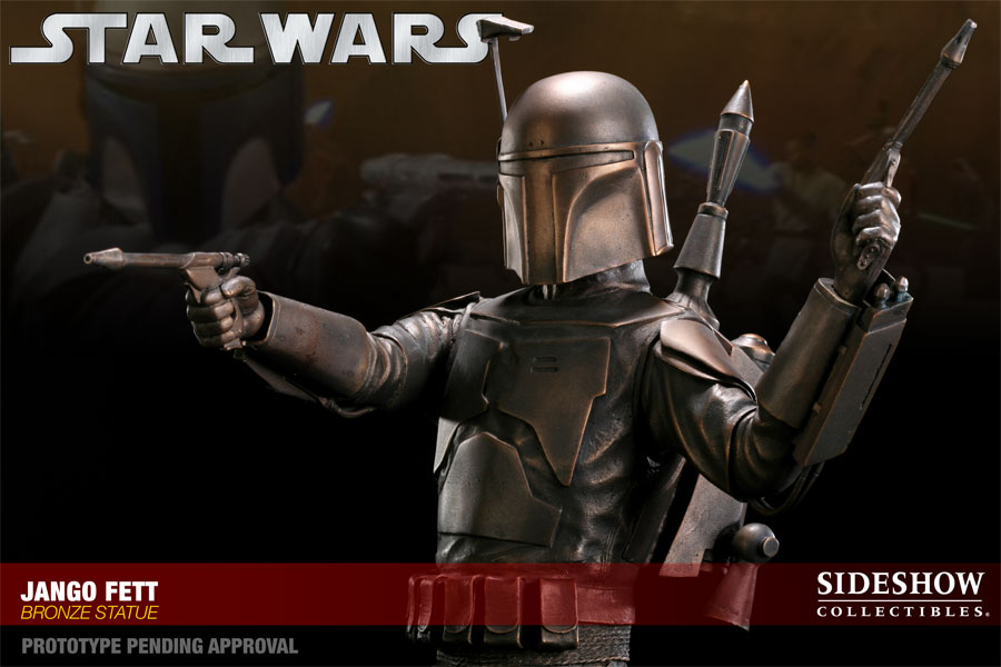 Star Wars Jango Fett Bronze Statue  View 6