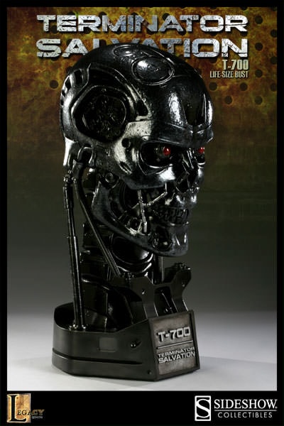 ル 年末のプロモーション T-700 Terminator Endoskeleton Life-Size Bust by Sideshow ターミネーター