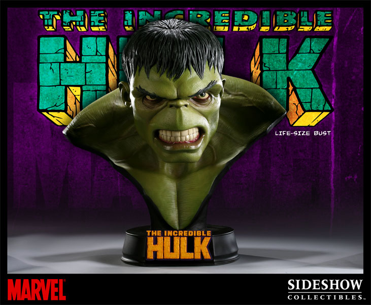 サイドショウ　ハルク　ハーフサイズバスト　マーベル　sideshow Marvel Hulk Life-Size Bust by Sideshow Collectibles | Sideshow