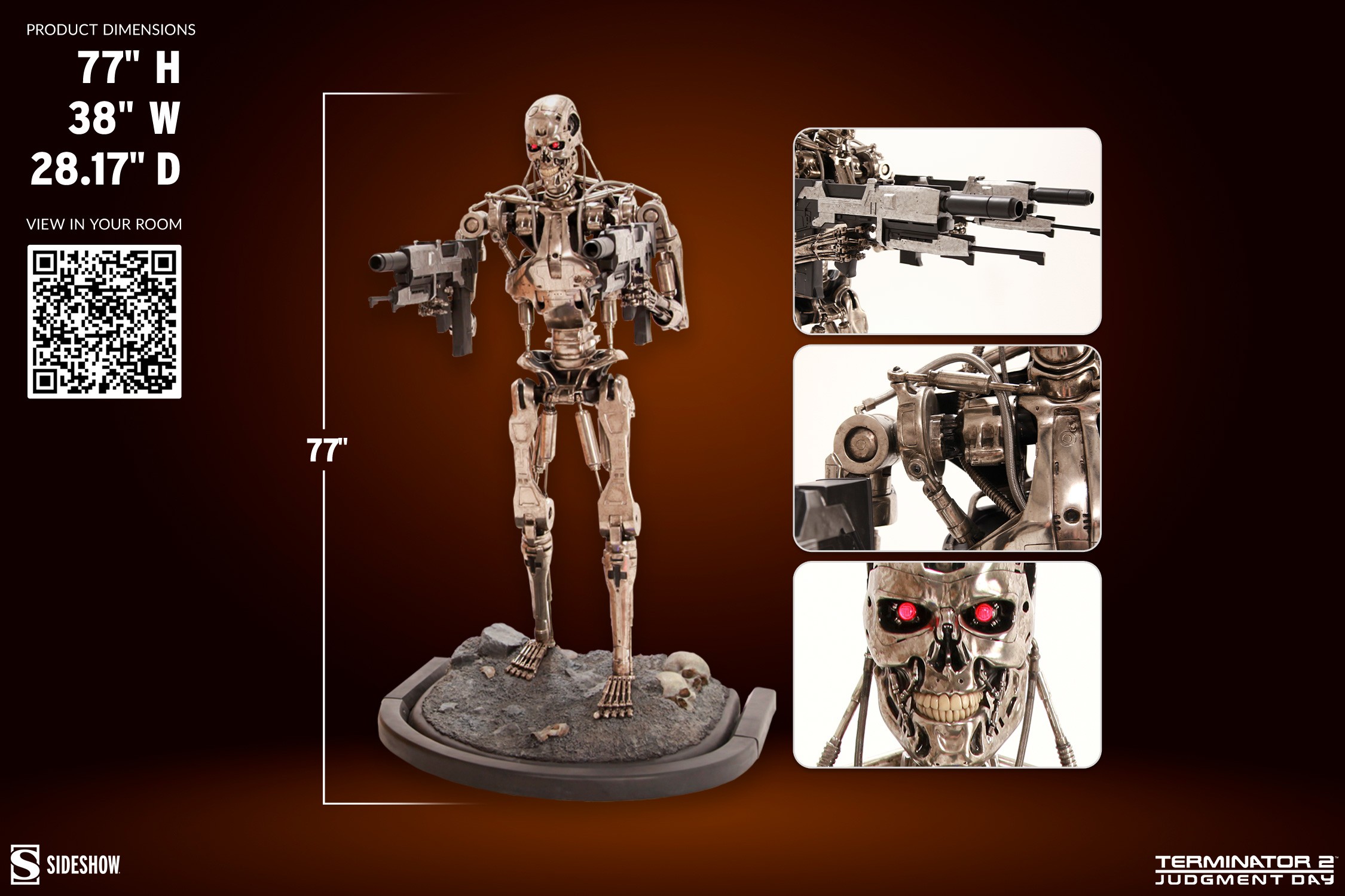 Terminator T-800 Endoskeleton Life-Size Figure