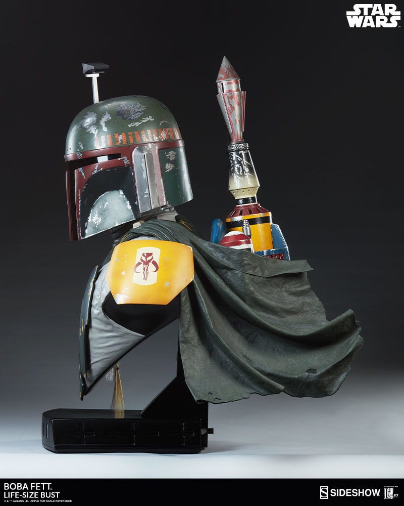 Sideshow boba fett life size bust store