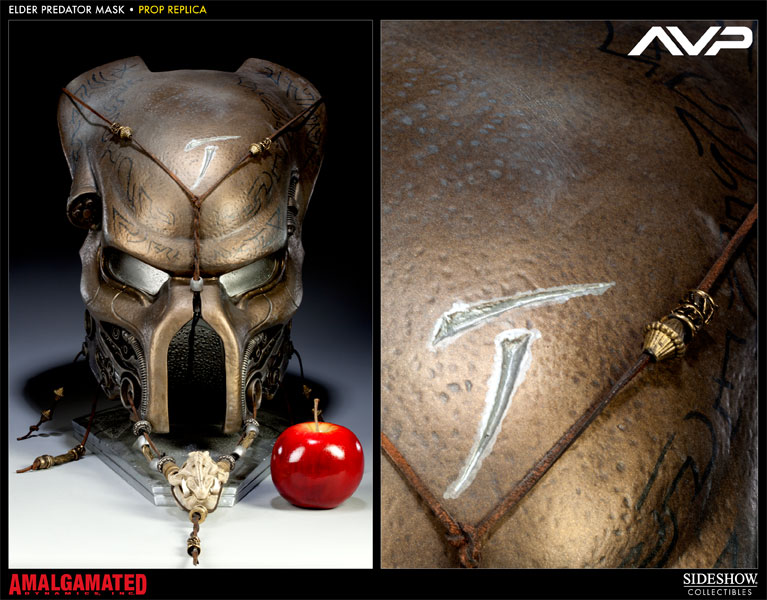 Alien VS Predator Elder Predator Ceremonial Mask Prop Replica  View 2