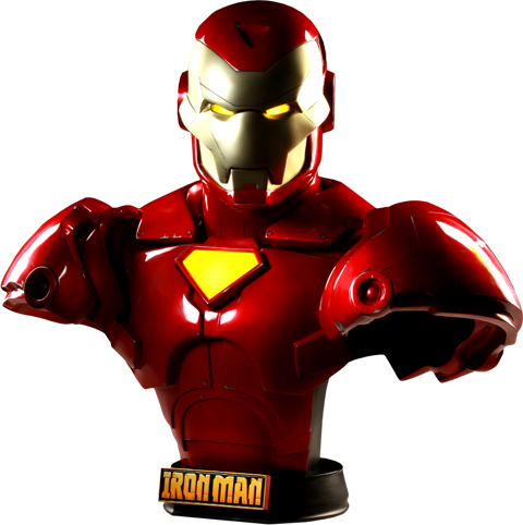 Marvel Invincible Iron Man Life-Size Bust by Sideshow Collectibles