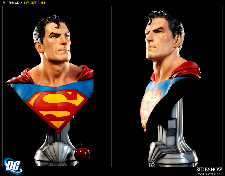 サイドショウ　SIDESHOW スーパーマン　ライフサイズバスト　検　バットマン DC Comics Superman Life-Size Bust by Sideshow Collectibles