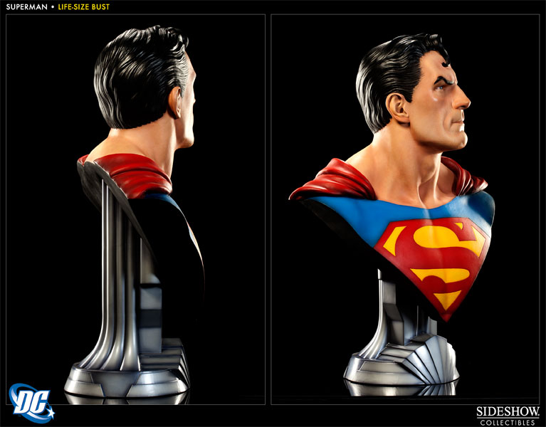 DC Comics Superman Life-Size Bust by Sideshow Collectibles