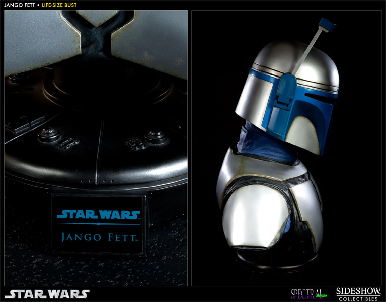 Star Wars Jango Fett Life-Size Bust by Sideshow Collectibles