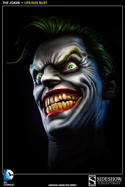 DC Comics The Joker Life-Size Bust by Sideshow Collectibles