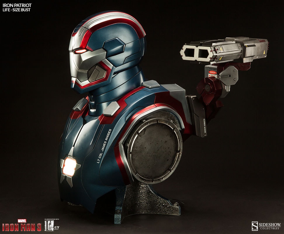 Marvel Iron Patriot Life-Size Bust  (Prototype Shown) View 4