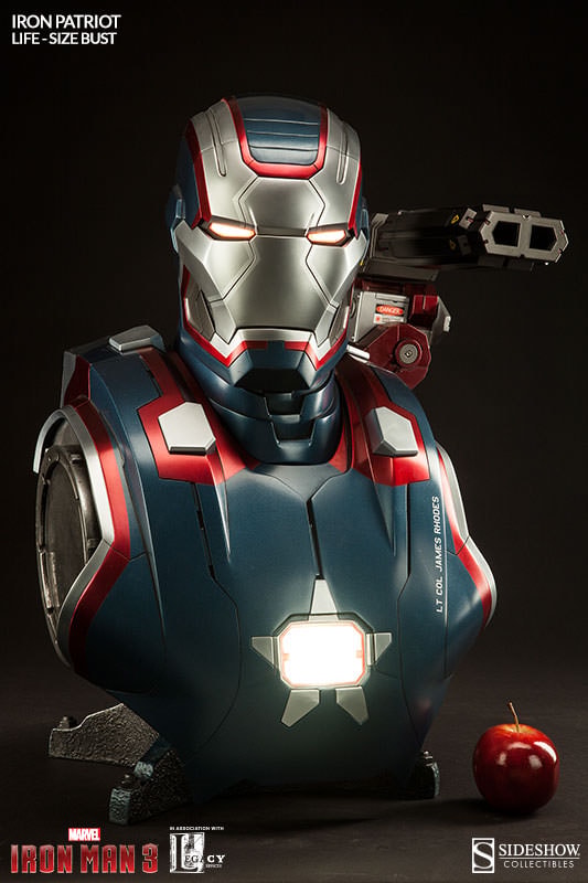 Marvel Iron Patriot Life-Size Bust  (Prototype Shown) View 6