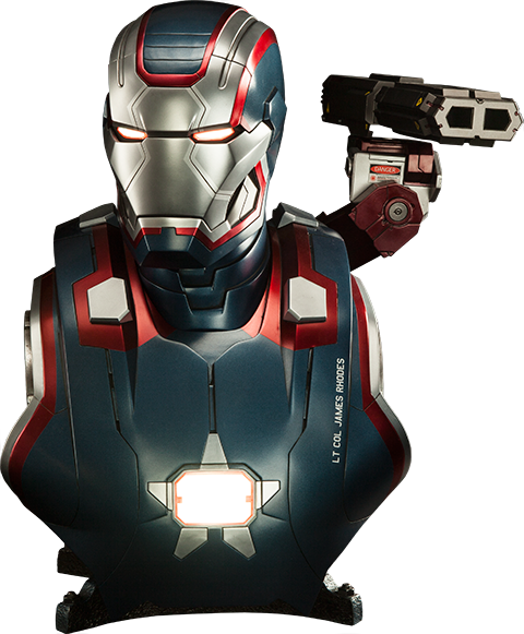 Marvel Iron Patriot Life-Size Bust  (Prototype Shown) View 7