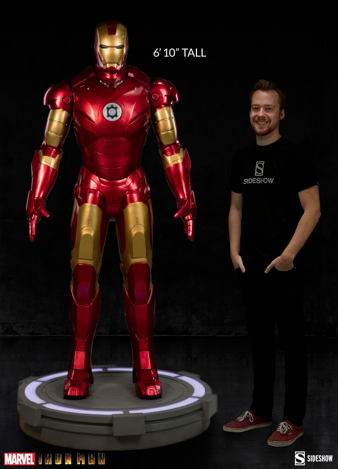 Marvel Iron Man Mark III Life Size Figure by Sideshow Collec