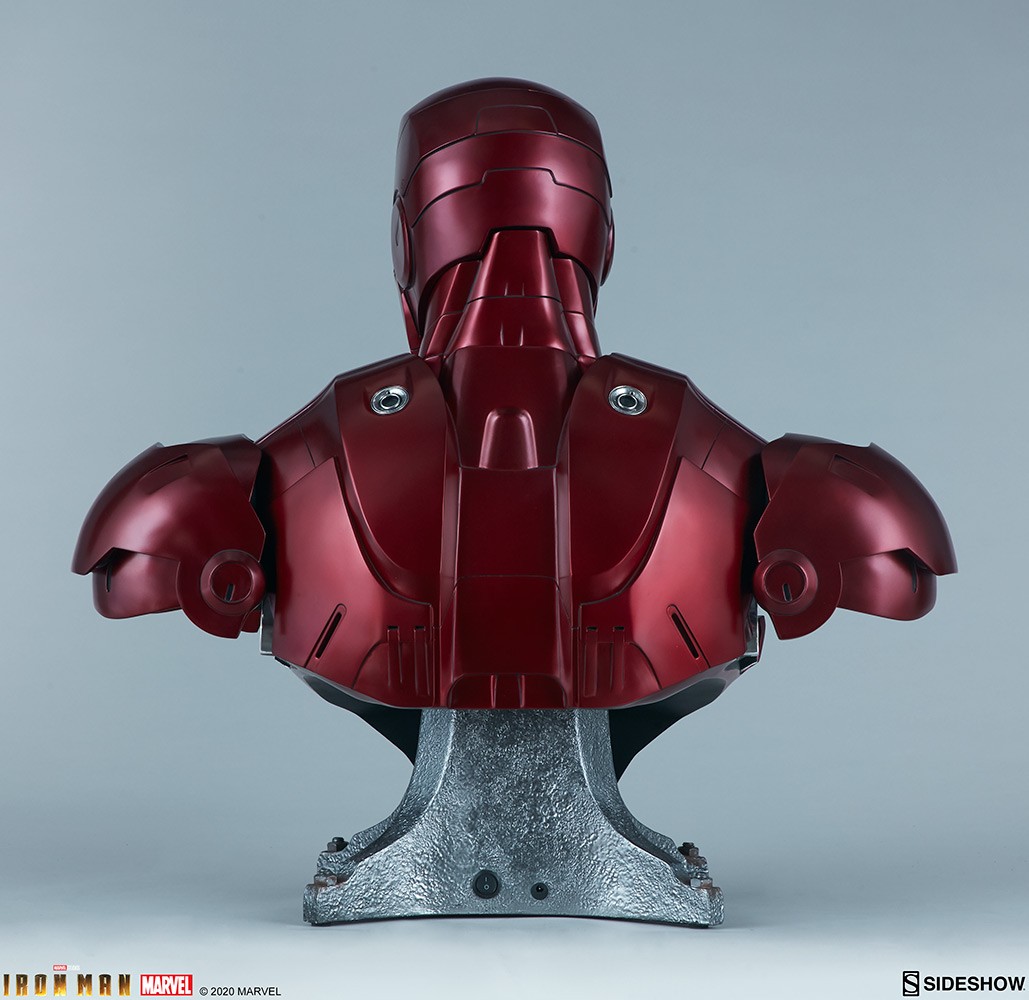 SIDESHOW アイアンマン マーク3 バトルダメージ ライフサイズバスト フィギュア専門店 -ソダチトイズ / サイドショウ アイアンマン
