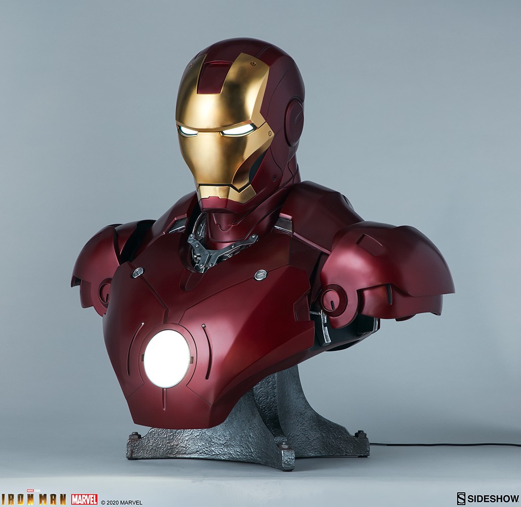 Marvel Iron Man Mark III Life-Size Bust by Sideshow Collectibles