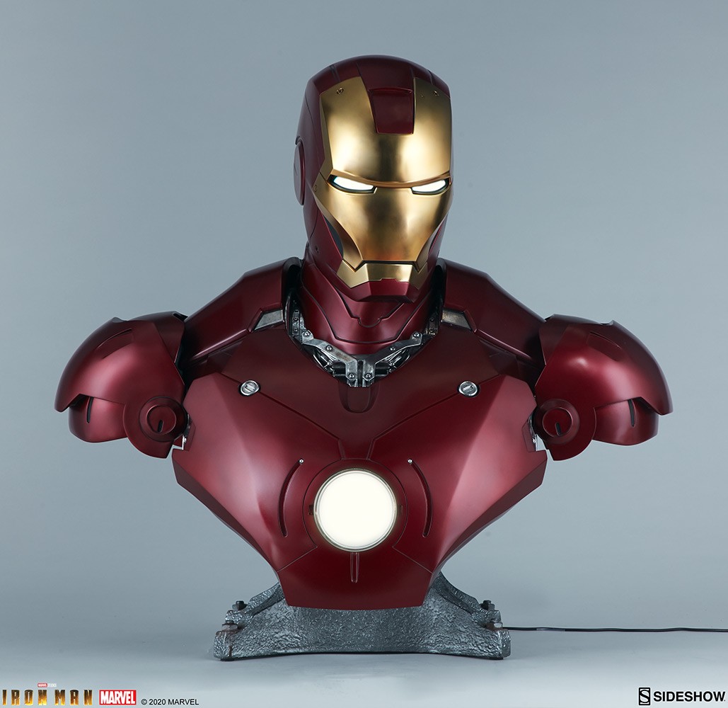 SIDESHOW アイアンマン マーク3 バトルダメージ ライフサイズバスト アイアンマンマーク3 バトルダメージ ライフサイズバスト